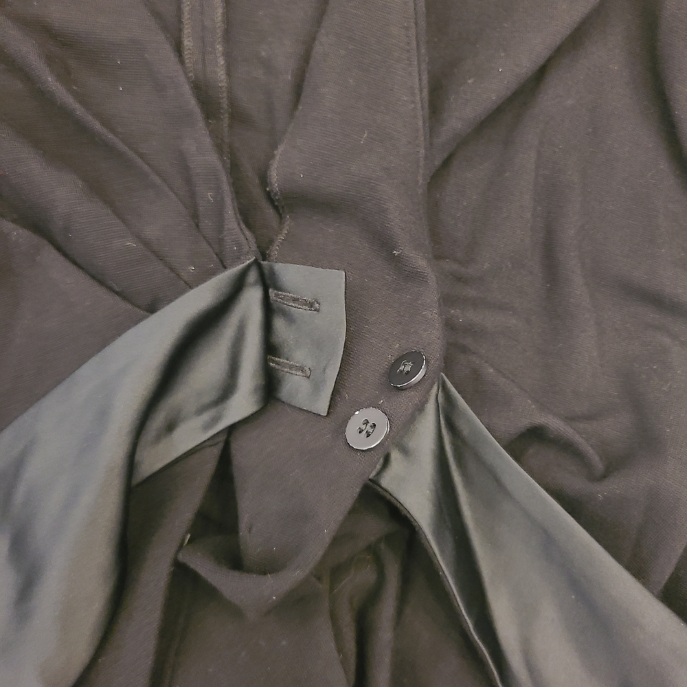 Armani Collezioni Black Women's Blazer with Satin Accent - Picture 5 of 7